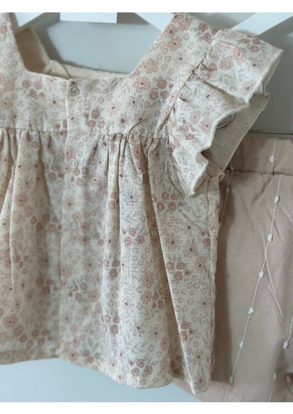 Flowery Fırfır Kol Detaylı Ikili Takım fırsatları