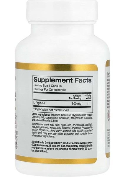 L-Arginine 500 Mcg 60 Kapsül fiyatları