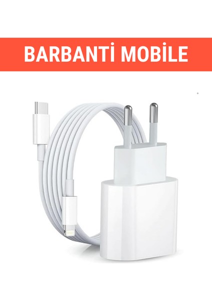 Iphone Tüm Cihazlar Ile Uyumlu Hızlı Şarj Seti 20W Adaptör(Type-C) + Şarj Kablosu (Type-C/ligtning)