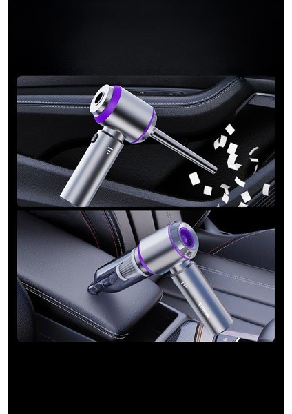 HL-121 Kırmızı 4ın1 Şarjlı Araç Mini El Süpürgesi modelleri