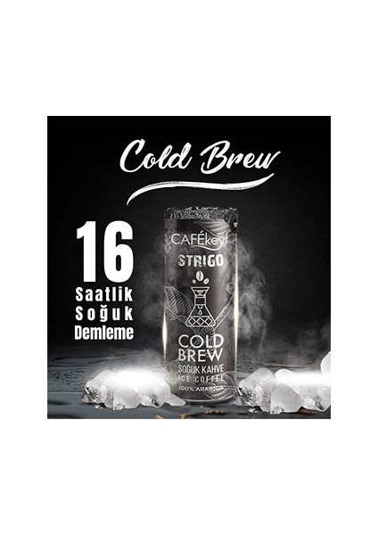Cafekeyf Cold Brew Kahveli Içecek, Şeker Ilavesiz 250 ML