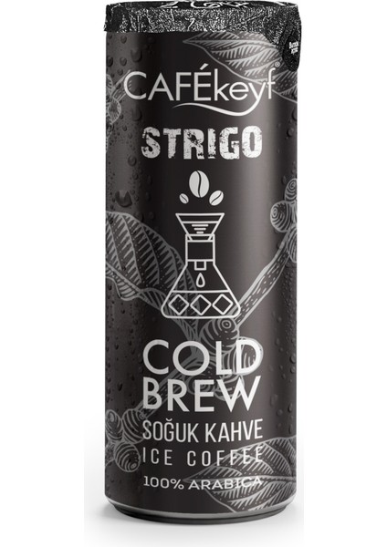 Cafekeyf Cold Brew Kahveli Içecek, Şeker Ilavesiz 250 ML