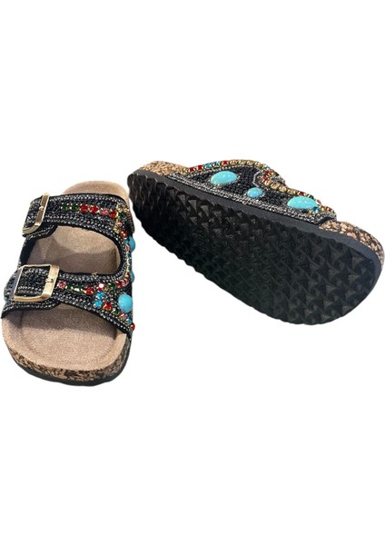 Orijinal Guja 106-4 Çocuk Ortopedik Taşlı Mantar Terlik modelleri