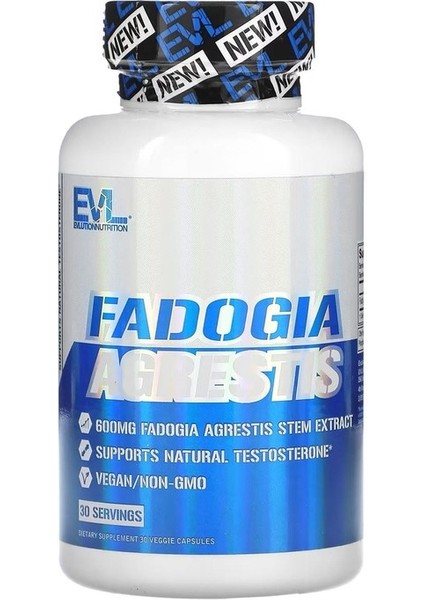Fadogia Agrestis, 600 mg 30 Veggie Capsules
