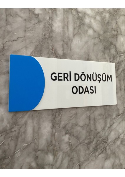 Ortaokula Uygun Renk Mavi Geri Dönüşüm Odası Yön Levhası Kapı Isimliği fiyatları