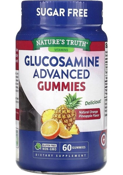 Nature's Truth, Glucosamine Advanced Gummies, Orange Pineapple, 60 Gummies