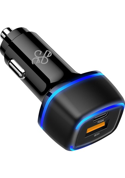 Araç Şarjı Usb-C Pd 30W+QC3.0 18W