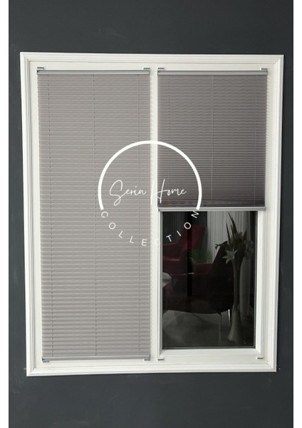 Koyu Gri Katlanabilir Plise Perde, Cam Balkon Perdeleri, Ofis Perdeleri, Pvc Pencere Perdeleri