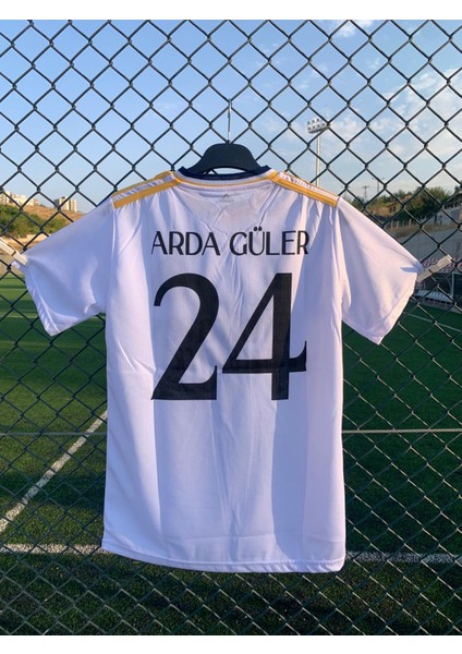 Real Madrid Arda Güler 2023/24 Sezon Yetişkin Beyaz Futbol Forması-Zp9