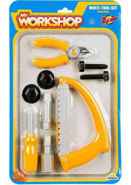 3719 Zapp Toys My Workshop Tamir Seti 9 Parça -Sunman