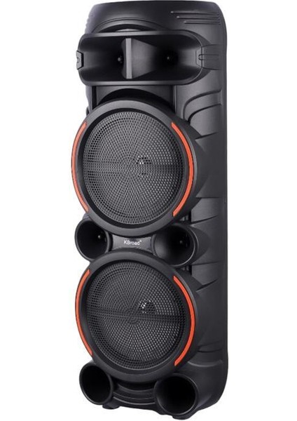 KTS-2058 Siyah Çift Mikrofonlu Rgb Ledli Taşınabilir Bluetooth Hoparlör Parti Speaker fırsatları