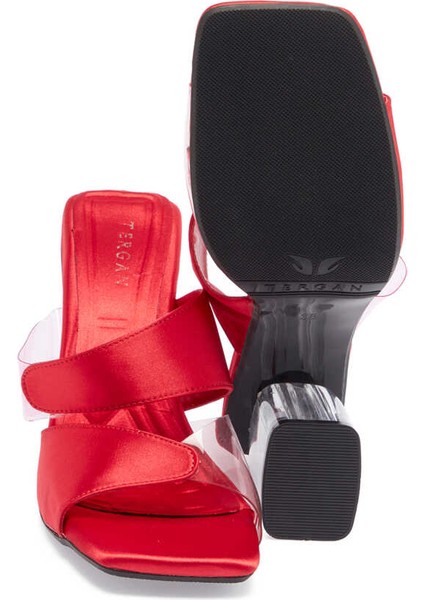 Kırmızı Vegan-Tekstil Kadın Terlik - K24Y1TR67427-A11 fırsatları