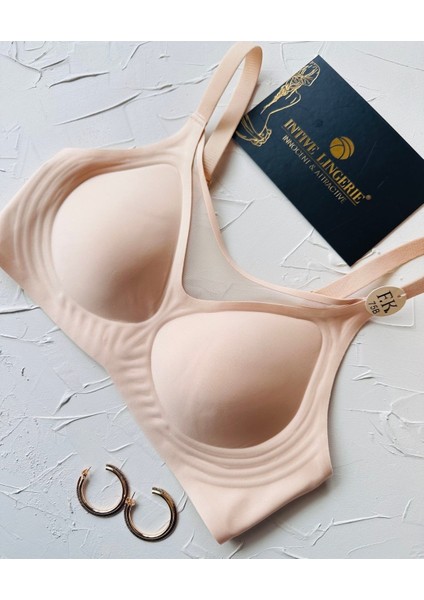 Audrey Önü Esnek File Detaylı Hafif Destekli Balensiz Dikişsiz Iz Belli Etmez Kopçalı Sütyen fiyatları