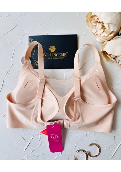 Audrey Önü Esnek File Detaylı Hafif Destekli Balensiz Dikişsiz Iz Belli Etmez Kopçalı Sütyen indirimleri