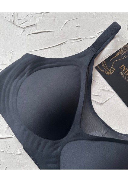 Audrey Önü Esnek File Detaylı Hafif Destekli Balensiz Dikişsiz Iz Belli Etmez Kopçalı Sütyen fırsatları