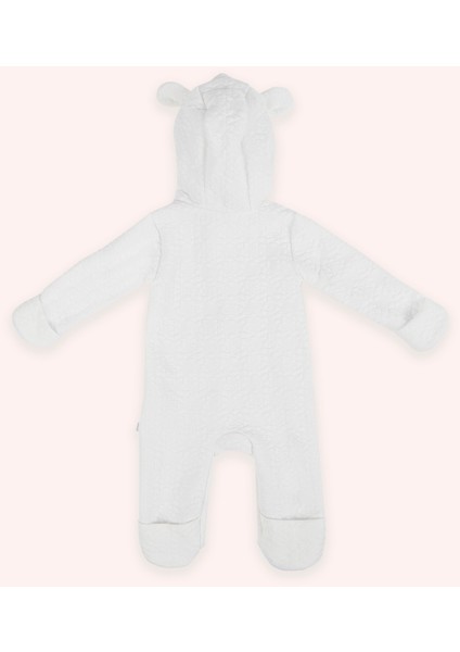 Yenidoğan Patikli Fermuarlı Beyaz Tulum modelleri