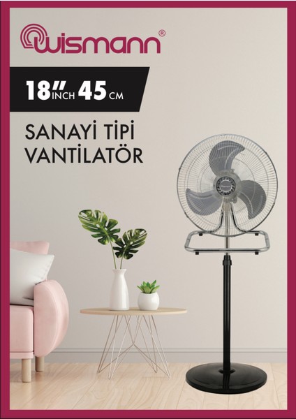 3 Pervaneli 130W Vantilatör