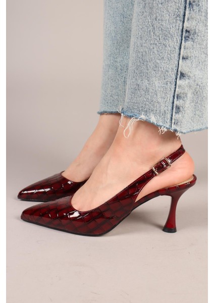 Kastor Rugan Kroko Stiletto Bordo