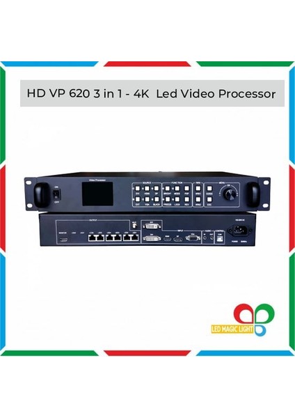 Hd Vp 620 3 In 1 4K LED Vıdeo Processor