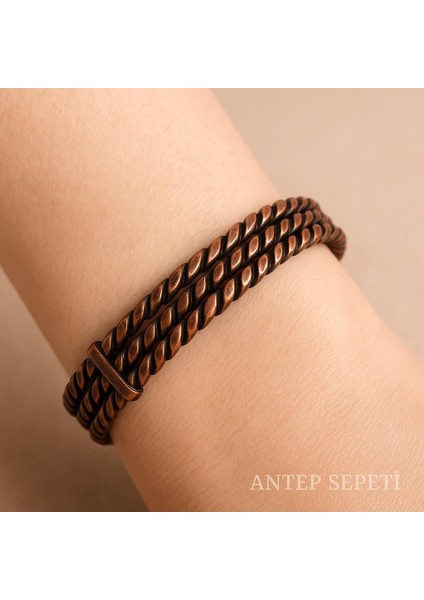 Bakır Kalın Bileklik