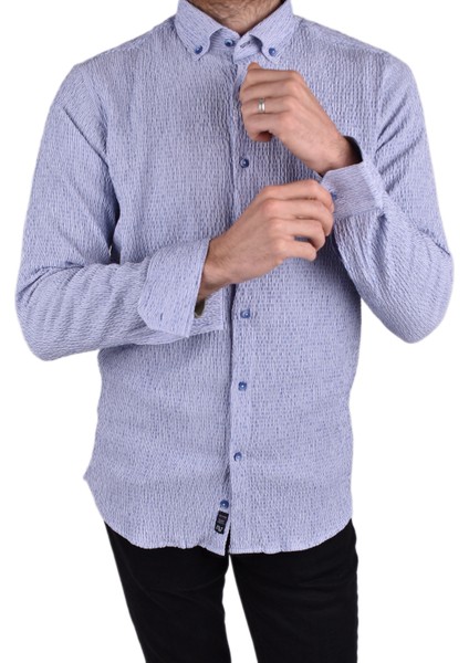 ADV-2604 Slimfit Likralı Gömlek /mavi/l modelleri
