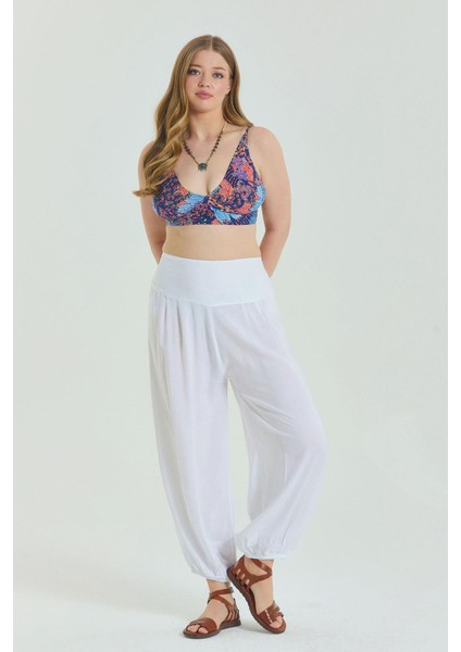 Beli Lastikli Rahat Kesim Büyük Beden Pantolon