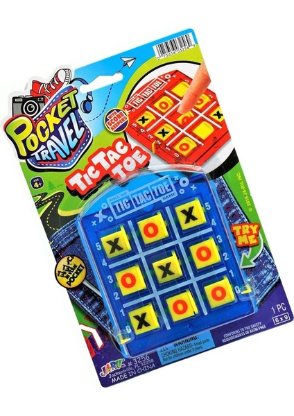 Tic Tac Toe Oyunu Seyahat Boyu: Klasik Eğlence Şimdi Cebinizde! Her Yerde Üç Taş Keyfi! fiyatları