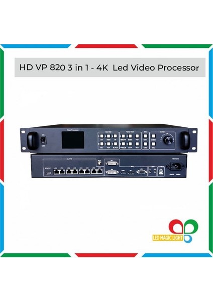 Hd Vp 820 3 In 1 4K LED Video Processor