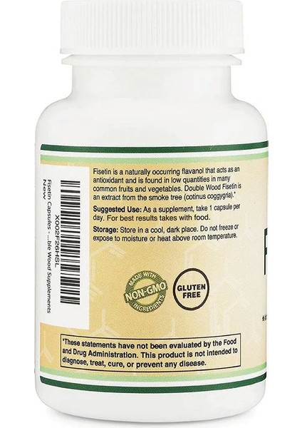 Fisetin Supplement 100 mg 60 Kapsül modelleri