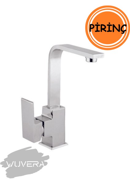 Neptün Serisi 40 Kartuşlu Kare Form Tse Belgeli Tezgah Üstü Lavabo Bataryası modelleri