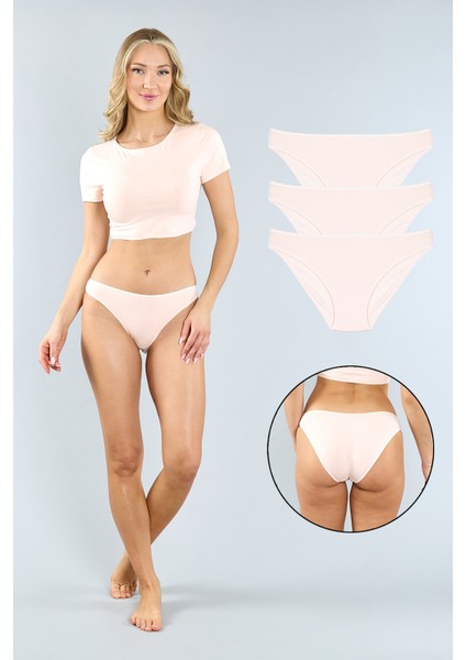 Pamuklu Pembe Klasik Kesim Külot 3'lü Paket