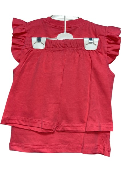 Kız Çocuk Kiraz Baskılı Yazlık Takım – Fırfırlı Kolsuz Tişört & Şort 2’li Set - You Are The Sweetest! 🍒 fırsatları