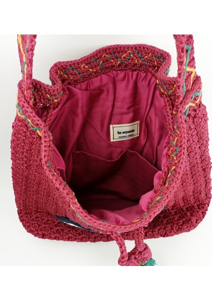 El Örgüsü Büzgülü Mavi Göz Çanta indirimleri