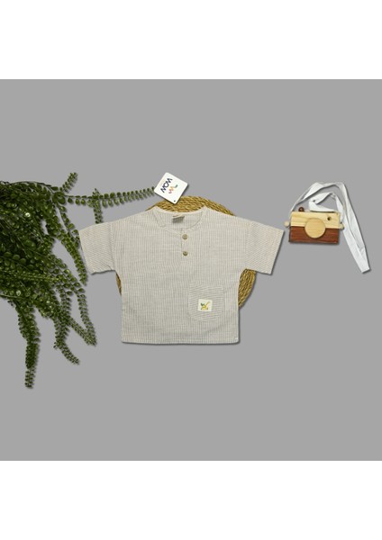 Erkek Bebek Müslin Pantolonlu Ikili Takım fırsatları