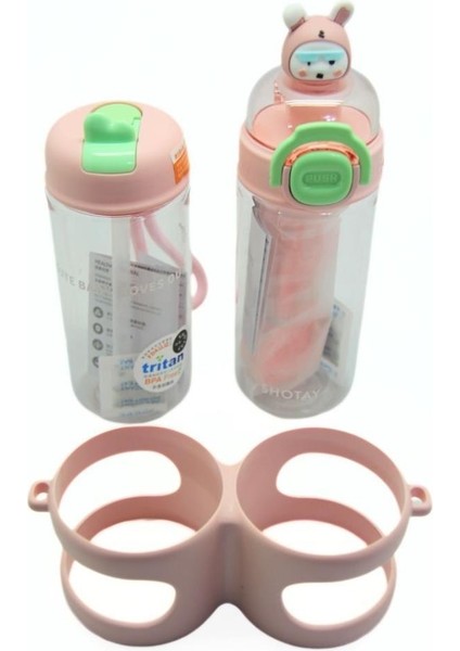 Su Matarası 2 Bölmeli Tritan Beyaz 900ml