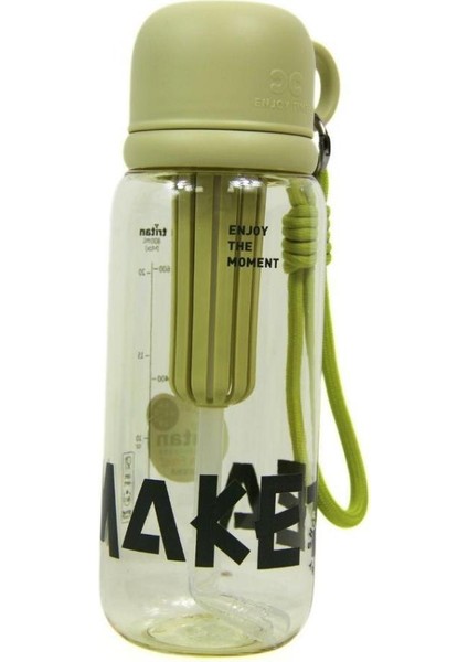 Cup Cover Su Matarası Tritan Yeşil 800ml