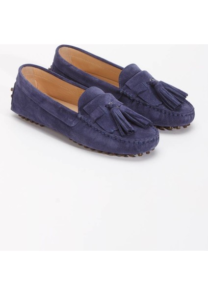 Kadın Hakiki Süet Deri Püskül Detaylı Loafer 1039 fiyatları