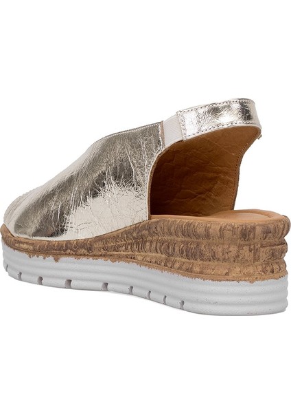 Elit ZEYN8094 Kadın Ortopedik Dolgu Topuk Sandalet Beyaz fırsatları