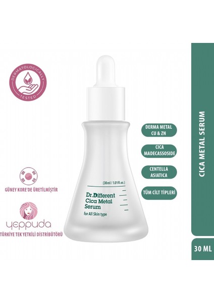 Dr.different Cica Metal Serum - Derma Metal ve Cica Içerikli Bariyer Serum