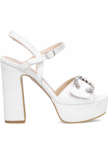 Elit PM08 K2051-1T Kadın Platform Ayakkabı Beyaz