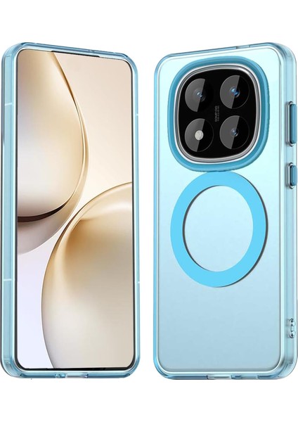 Xiaomi Redmi Note 14 Pro Plus Kılıf Kamera Çıkıntılı Mat Magsafe Şarj Özellikli Kenarları Renkli Premium Sert Kapak