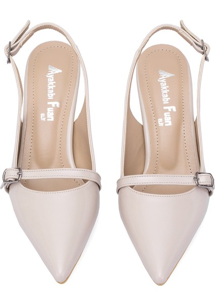 Elit MST950R Kadın Klasik Topuklu Ayakkabı Ten modelleri