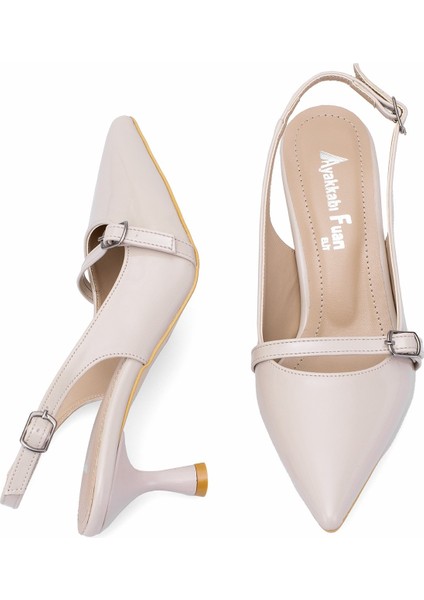 Elit MST950R Kadın Klasik Topuklu Ayakkabı Ten fırsatları