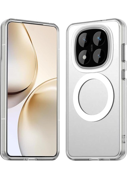 Xiaomi Redmi Note 14 Pro Plus Kılıf Kamera Çıkıntılı Mat Magsafe Şarj Özellikli Kenarları Renkli Premium Sert Kapak