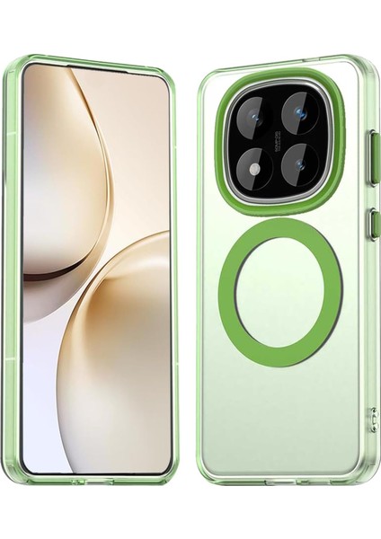 Xiaomi Redmi Note 14 Pro Plus Kılıf Kamera Çıkıntılı Mat Magsafe Şarj Özellikli Kenarları Renkli Premium Sert Kapak