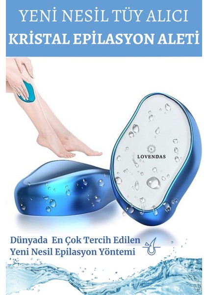 Kristal Tüy Alıcı Epilasyon Aleti Epilatör - Anında Tüyleri Döker