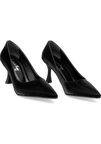 Elit MST1184V Kadın Klasik Topuklu Ayakkabı Siyah