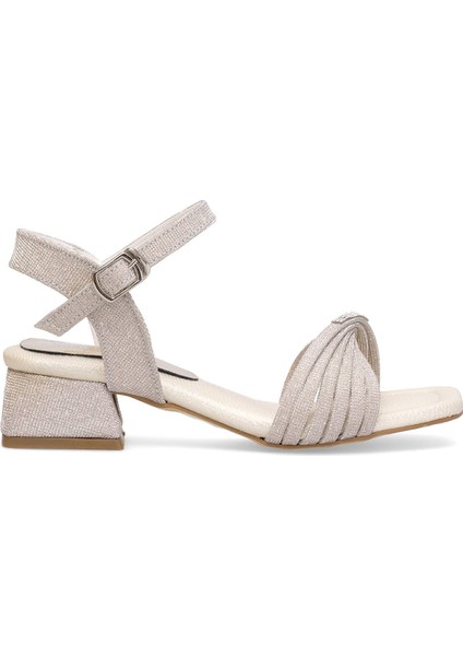 Elit ASK-F-40-25Y Filet Kız Çocuk Abiye Ayakkabı Gümüş