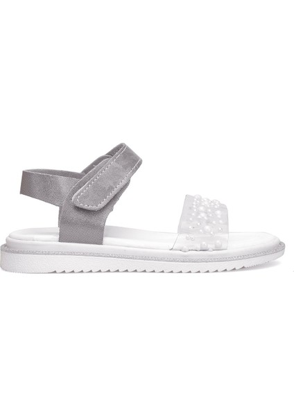 Elit ŞA-P-036-25Y Patik Kız Çocuk Düz Sandalet Gümüş