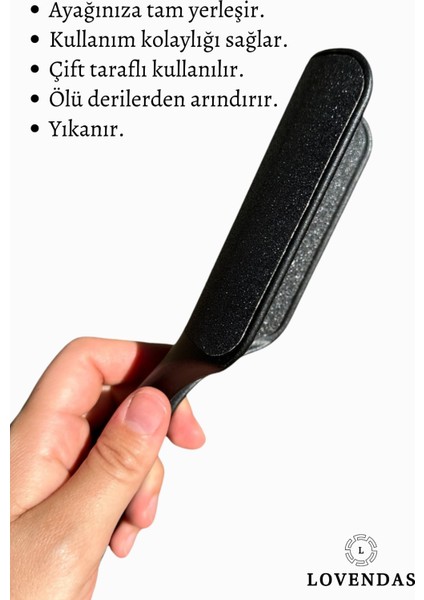 Çift Taraflı Özel Oval Tasarım Ölü Deri Çıkarıcı Ayak ve Topuk Törpüsü